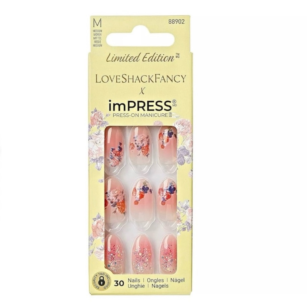 LoveShackFancy X imPress Press On Nail Manicure Set‎ Citrus
Candy 88902